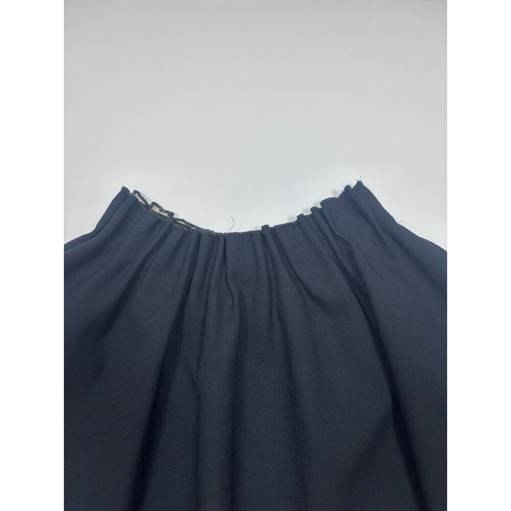 Zara Flared Skirt Elastic Waist Pleated Black- S - Picture 2 of 5